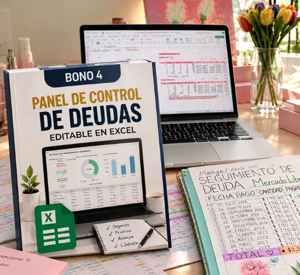 Panel de Control de Deudas Editable en Excel